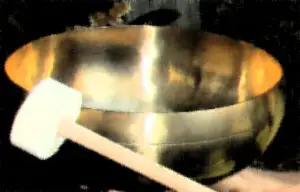 The singing bowl sound can be rejuvenating