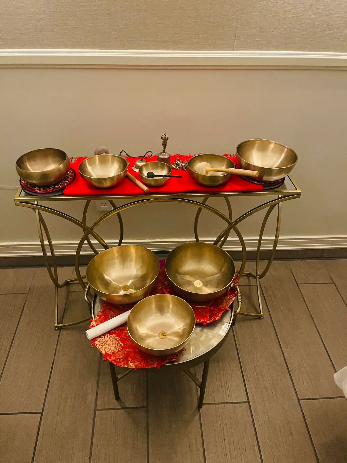 bowls used during a couple's soundbath for deep relaxation and contiunued connection, especially of the heart energy